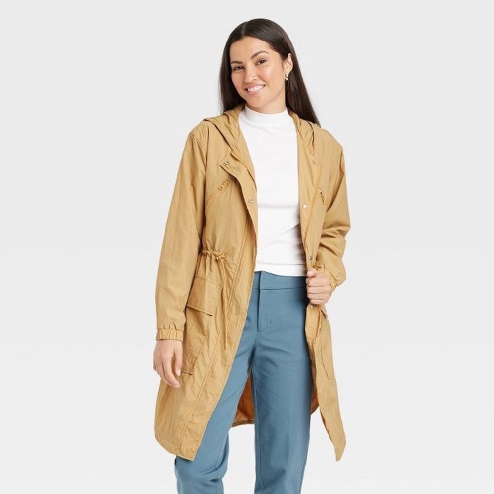 A New Day khaki trench parka
